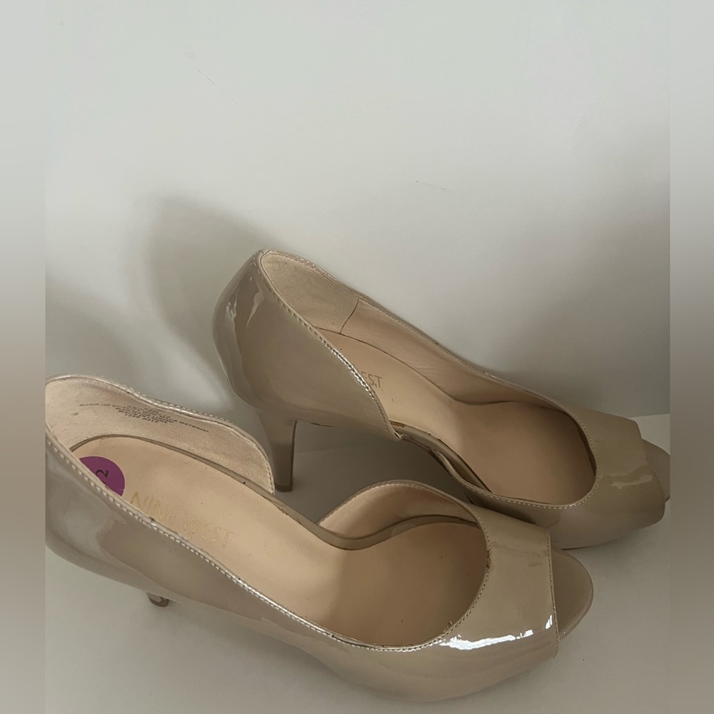 Nine West Caetlyn Peep Toe Heels
